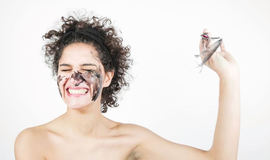 a woman doing a rejuvenating facial skin treatment